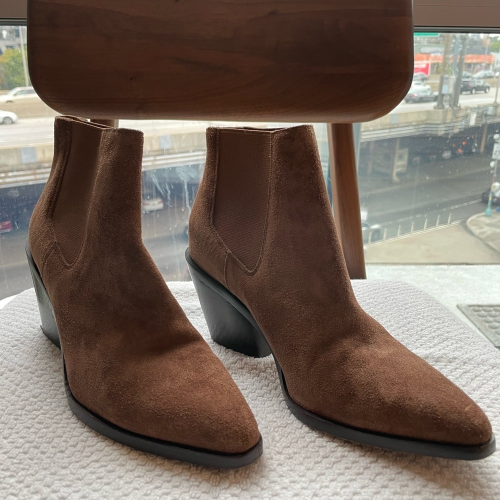 rag & bone Brown Suede Chelsea Ankle Boots
